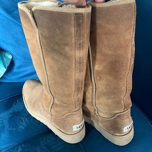 UGG tall platform heel boots